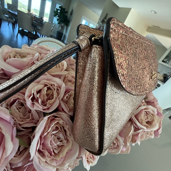 Coach metallic glitter flap clutch like new - Picture 5 of 14